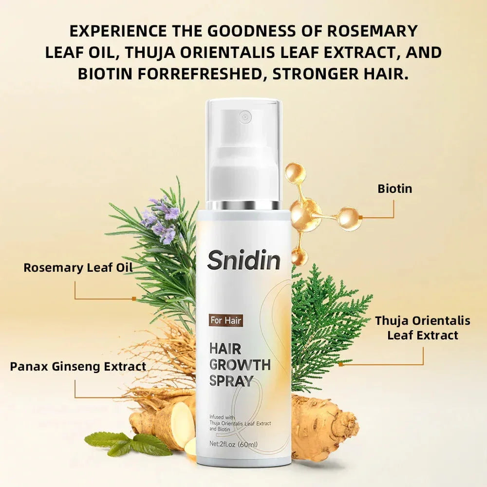 Snidin Hair Growth Spray – Biotin & Rosemary Oil — image 3