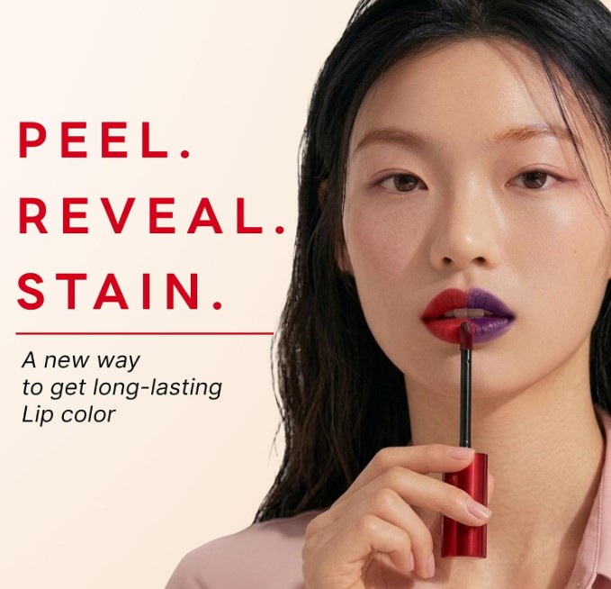 Peel Off Lip Stain Pink Orange Salmon, Waterproof Matte Lip Tint — image 2
